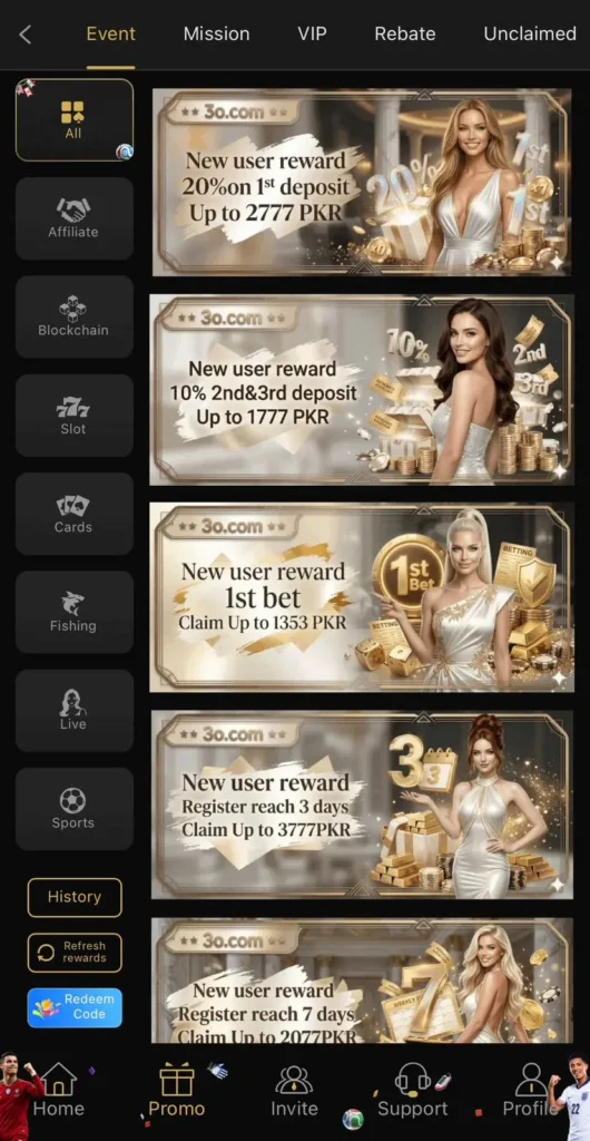 promotion and bonuses for new user