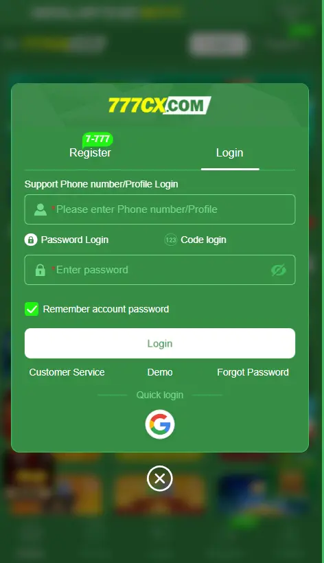 777cx register now