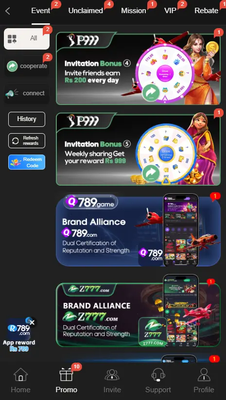 9p999 app promotions