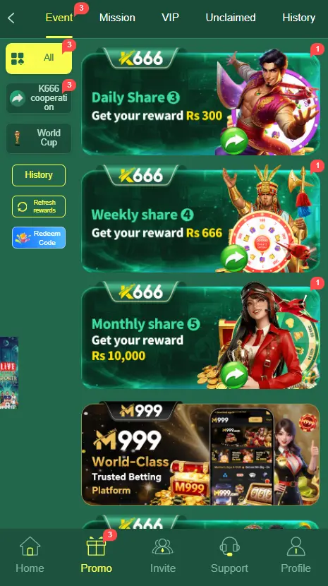 bonuses and rewards