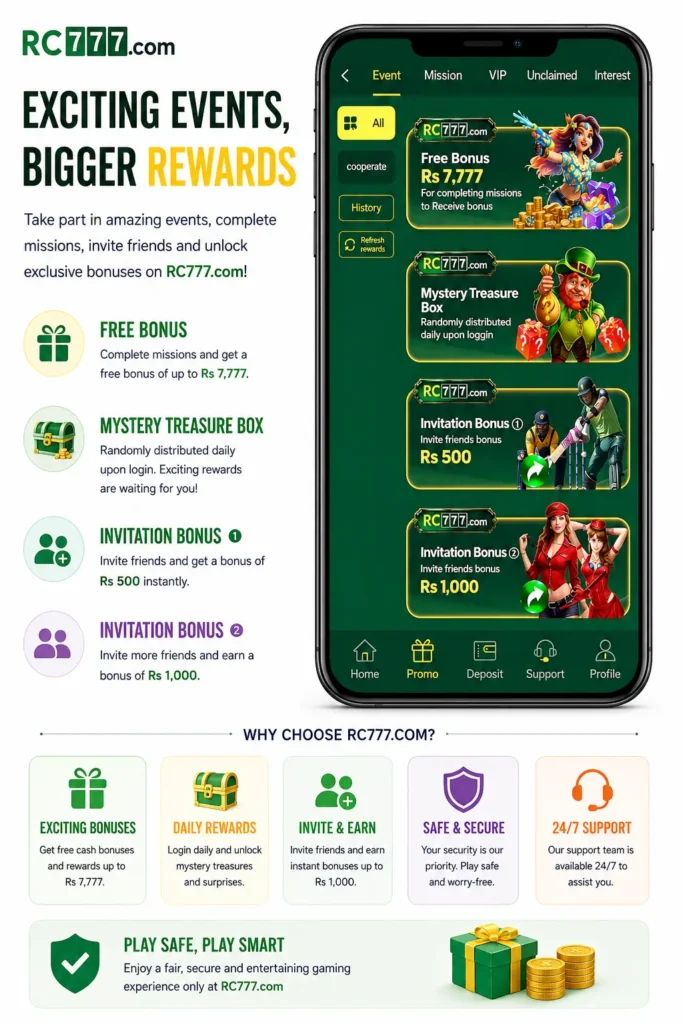 Rc777 game rewards and bonuses