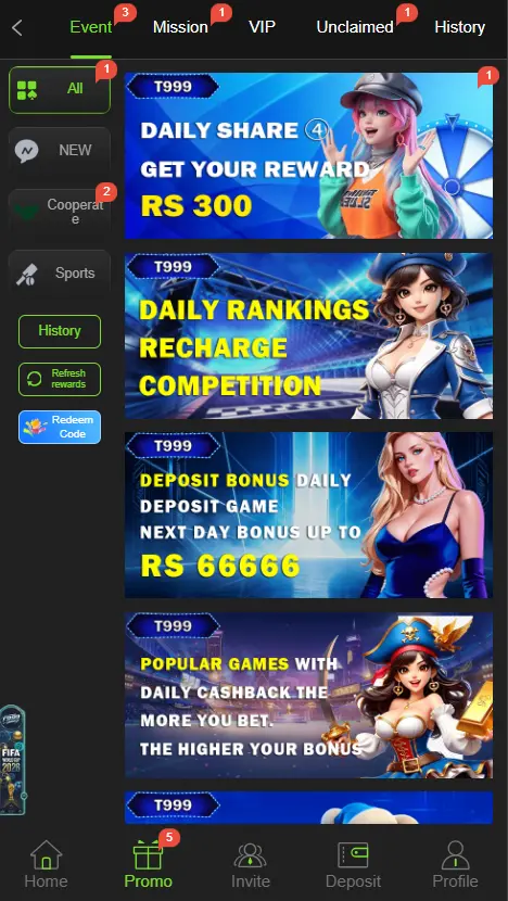 Bonuses and Rewards